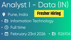 Cencora Hiring Data Analyst (Analyst I) – Freshers & 0–2 Years Eligible | Direct HR Email Apply