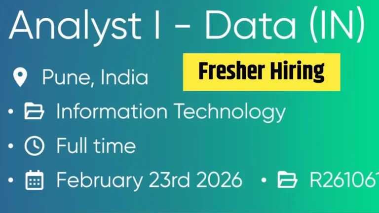 Cencora Hiring Data Analyst (Analyst I) – Freshers & 0–2 Years Eligible | Direct HR Email Apply