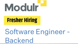 Modulr Hiring Backend Software Engineer Freshers – Java Microservices | Product Company Opportunity