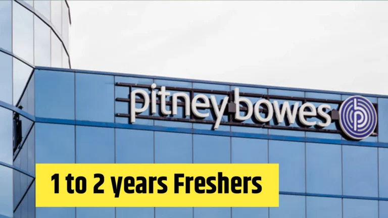 Pitney Bowes Graduate Trainee Engineer QA Automation hiring Noida 1 to 3 years experience