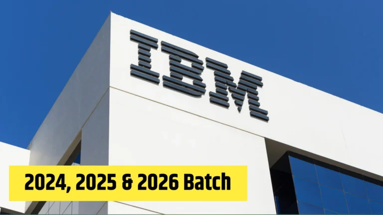 IBM Hiring Application Developer Freshers – 2024,2025 & 2026 Batch Eligible | Off-Campus Recruitment