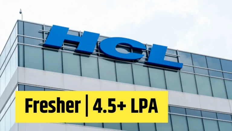 HCLTech Hiring Graduate Engineer Trainee – Engineering Freshers Eligible | Start IT Career in Top MNC