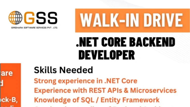 Bangalore Walk-in Drive (2 & 3 March): .NET Developers Hiring with Same-Day Offer – Salary ₹10-17 LPA