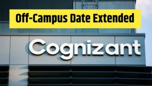 Cognizant Off Campus 2026 – Application Deadline Extended | Freshers Get Another Chance