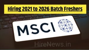 MSCI Hiring Software Engineers in Mumbai 2021–2026 Graduates Eligible for Java & AI Development Roles