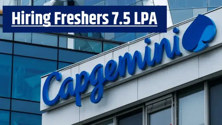 Capgemini hiring software engineer Pune 2026 freshers salary 7.5 LPA