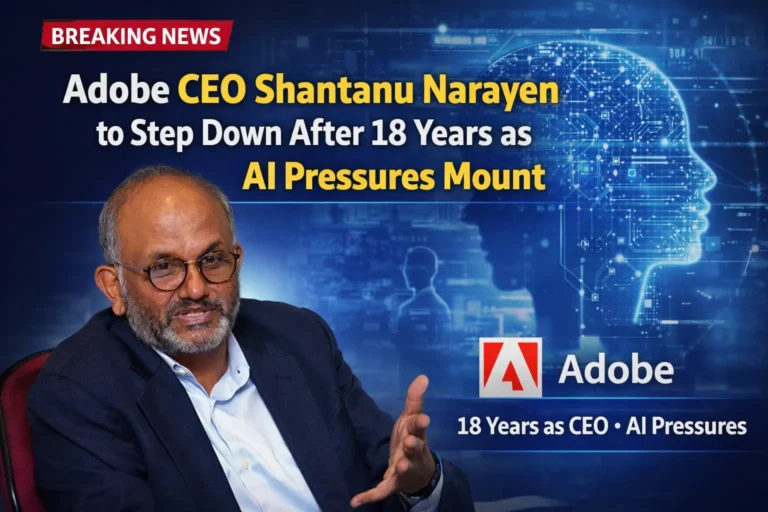 Shantanu Narayen stepping down as Adobe CEO amid artificial intelligence competition