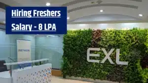 EXL hiring software developer 2026 freshers salary 8 LPA .NET Angular jobs India