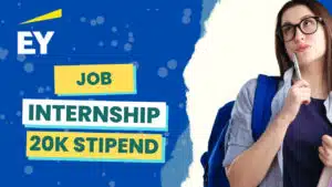 EY GDS Internship 2026 poster