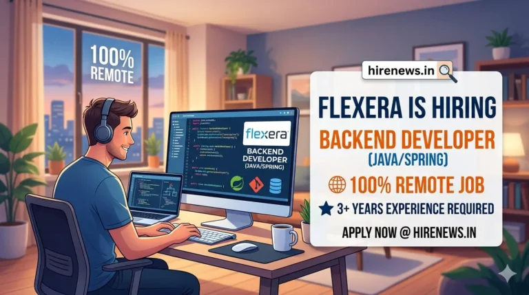 100% Remote Job: Flexera Hiring Backend Developers (Java/Spring) | 3+ Years Experience Required