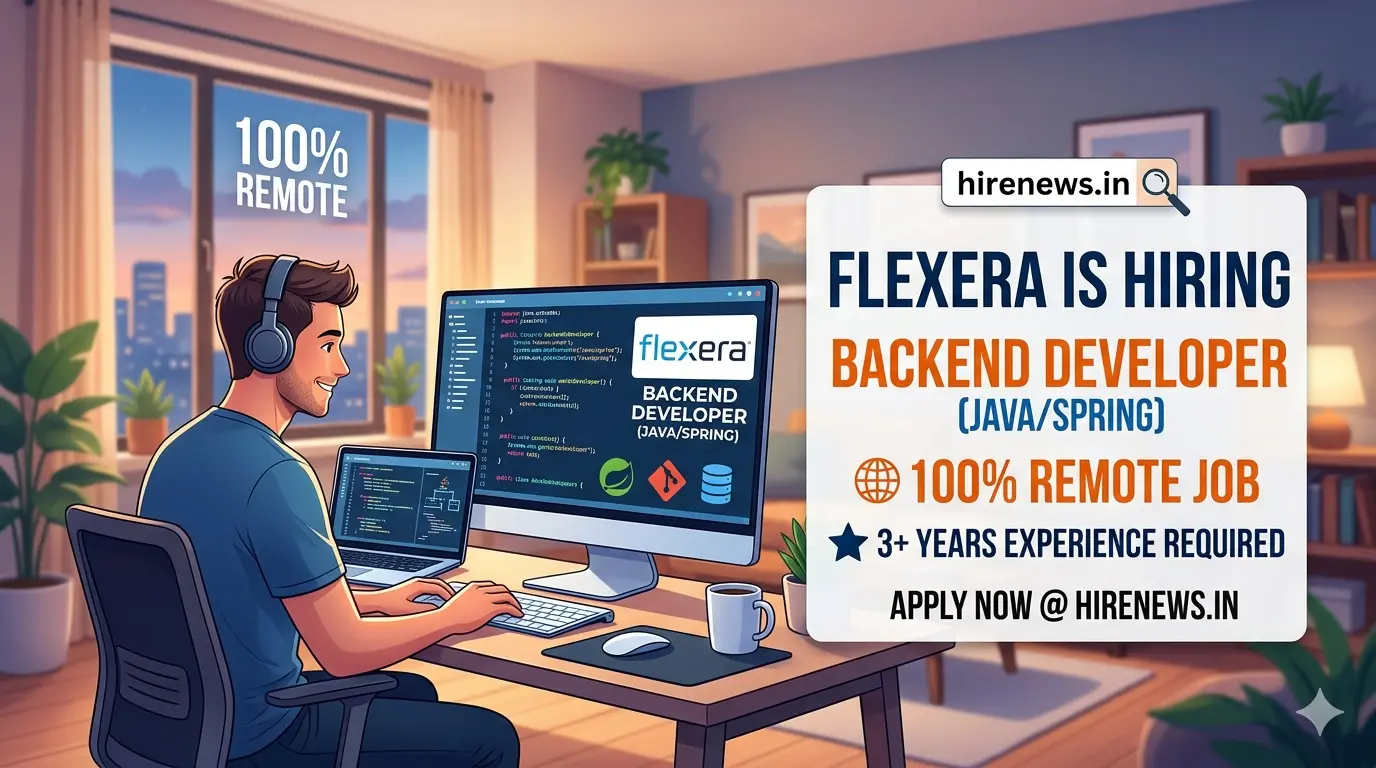 100% Remote Job: Flexera Hiring Backend Developers (Java/Spring) | 3+ Years Experience Required