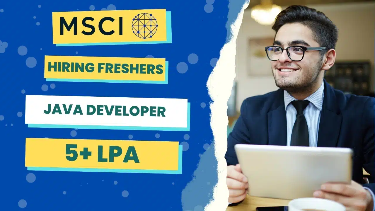 MSCI Hiring Freshers 2026 Poster Image