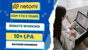 Netomi Hiring SDE I Backend Engineers 2026 poster