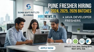Pune Based Company Hiring Fresher Java Developers – 2024, 2025, 2026 Batch Eligible | Freshers Can Apply Now
