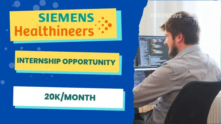 Siemens Healthineers Internship Opportunity Poster