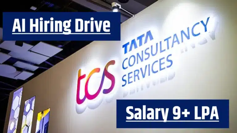 TCS AI hiring drive 2026 for 2 to 4 years experience professionals across India