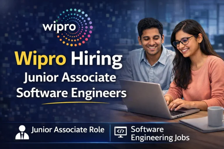 Wipro Hiring Junior Associate Software Engineers in Bengaluru