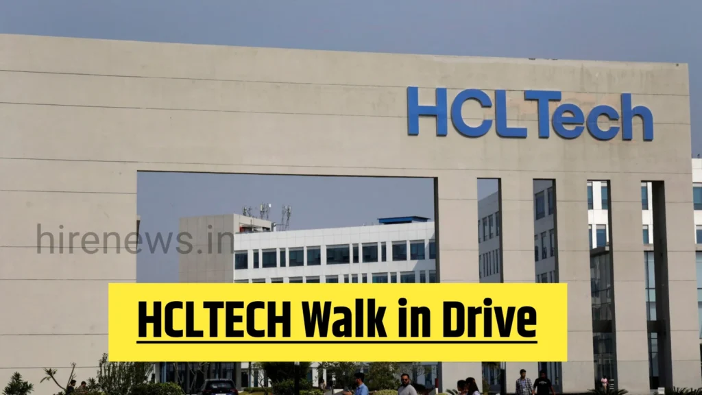 HCLTech Walk-In – React / UI Developers