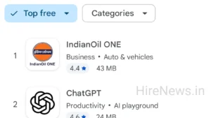ChatGPT Loses No.1 Spot in India! LPG Booking App Suddenly Tops Download Charts