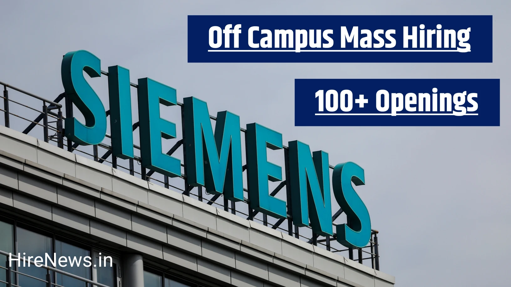 Siemens off campus hiring for software engineer roles for freshers and early career developers