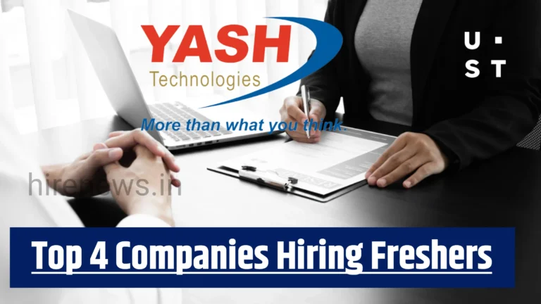 op 4 Companies Hiring Freshers & Early Experience (0–2 Years)