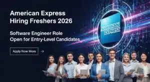 American Express Hiring Freshers poster