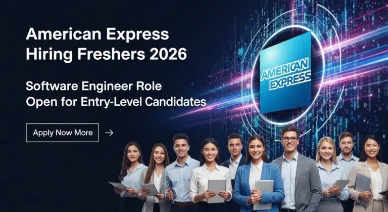 American Express Hiring Freshers poster