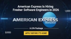 American Express Is Hiring Fresher poster images
