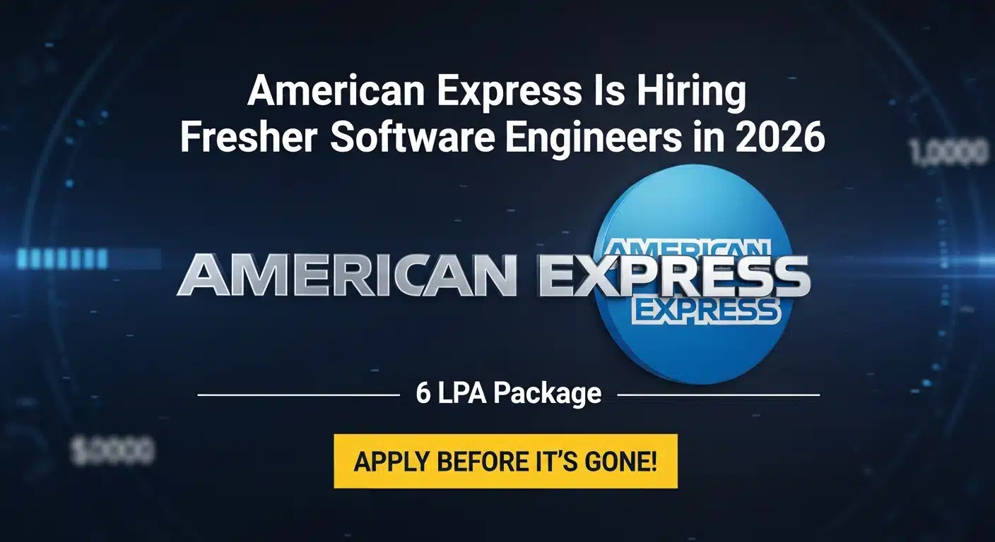 American Express Is Hiring Fresher poster images