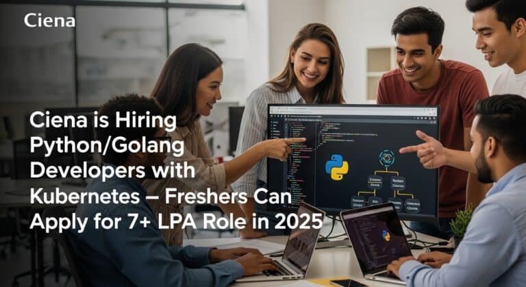 Ciena is Hiring Python/Golang Developers with Kubernetes — Freshers Can Apply for 7+ LPA Role in 2025