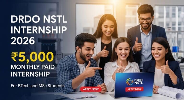 DRDO NSTL Internship 2026