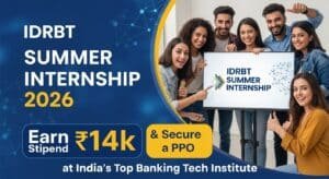 IDRBT Summer Internship 2026 poster Image