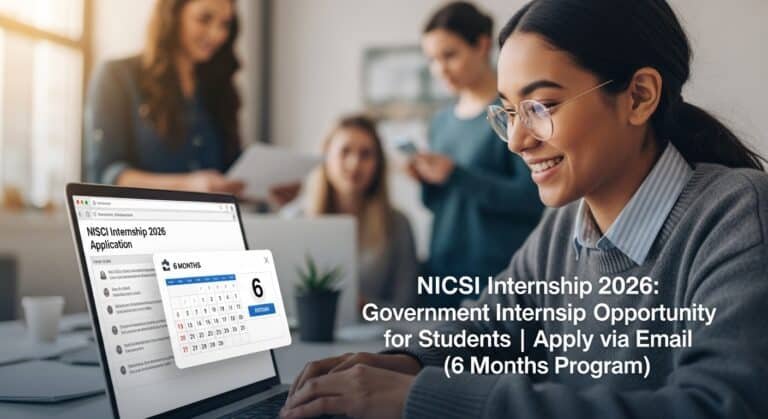 NICSI Internship 2026, Government Internship India, MeitY Internship, Student Internship India, Apply Internship NICSI, 6 Months Internship India, Digital India Internship, HireNews Jobs