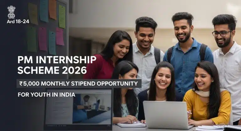 PM Internship Scheme 2026, PM Internship Scheme 2026, PMIS Internship, government internship India, internship for youth India, ₹5000 stipend internship, MCA internship scheme, skill development India, freshers internship India, govt scheme for students, internship 2026 India, apprenticeship India, youth employment scheme, internships in India, government programs India, skill India internship