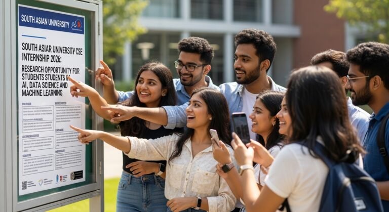 South Asian University CSE Summer Internship 2026 South Asian University Internship 2026, CSE Internship India, Research Internship India, AI Internship India, Data Science Internship, Machine Learning Internship, Summer Internship 2026, Student Internship India, HireNews Jobs