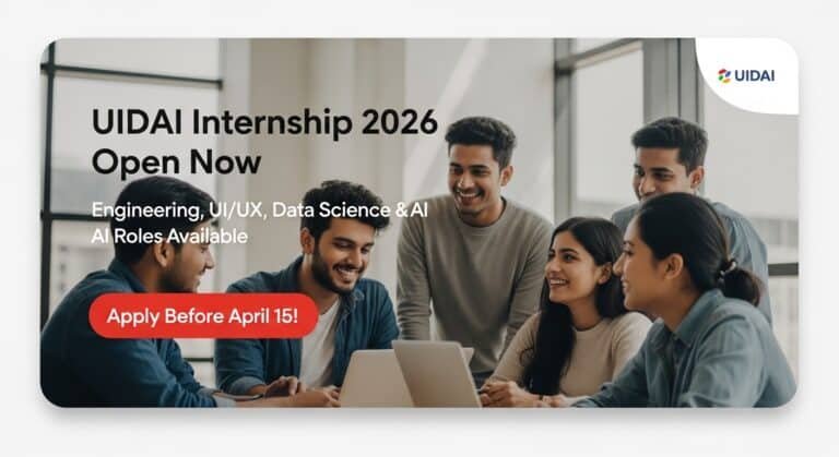 UIDAI Internship 2026 poster