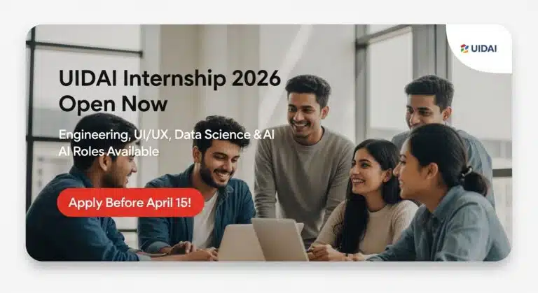 UIDAI Internship 2026 poster