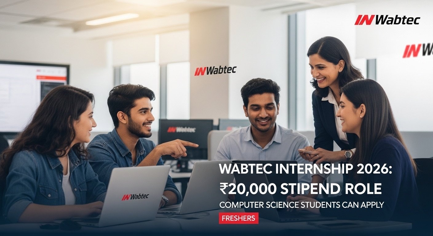 Wabtec Internship 2026 for Freshers Poster