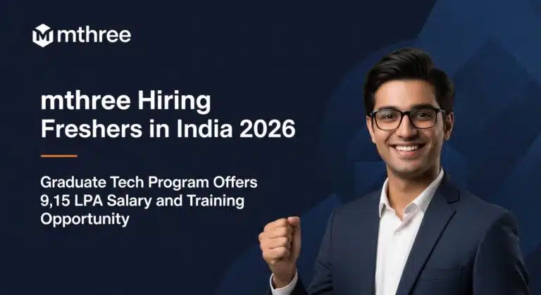 mthree Hiring Freshers in India 2026
