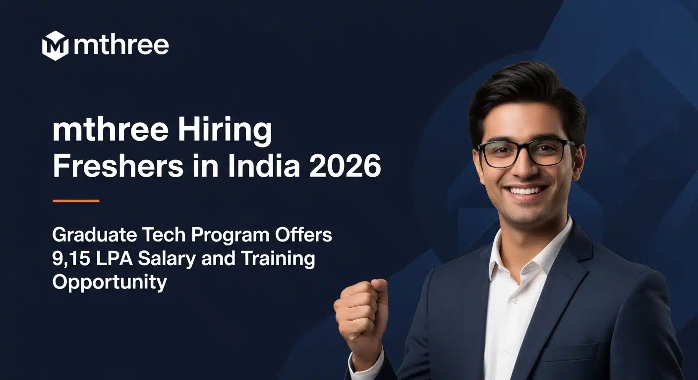 mthree Hiring Freshers in India 2026