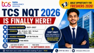 TCS NQT 2026 registration eligibility exam date and salary