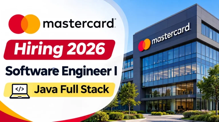 Mastercard Hiring in Pune 2026: Software Engineer I Java Full Stack Job for Early-Career Developers