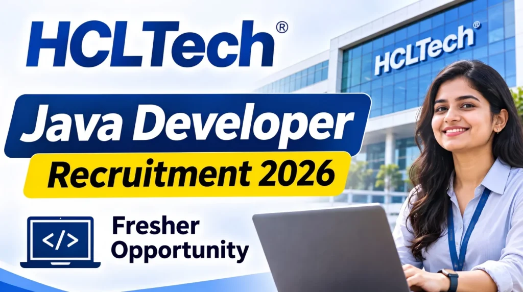 HCLTech Java Developer Recruitment 2026: Apply Online for Fresher Job